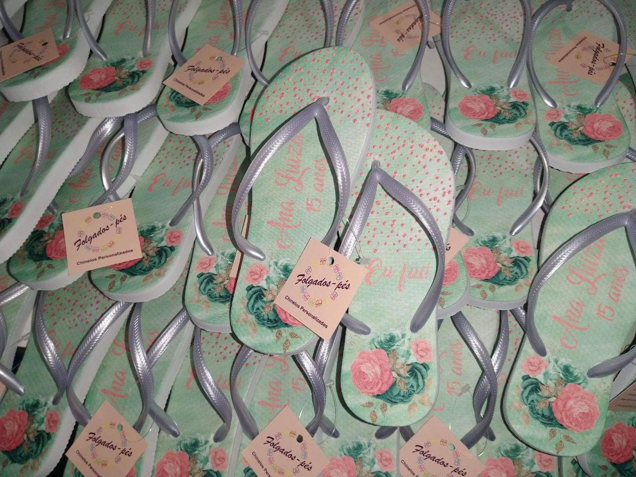 Folgados-pés Chinelos Personalizados